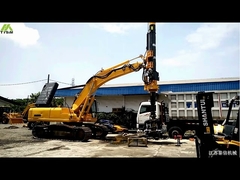 Qual é a potência típica de uma plataforma de perfuração hidráulica e de um condutor rotativo de pilhas?