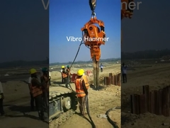 Martelo vibratório elétrico para estacas, máquina hidráulica de fundação 90 Kw