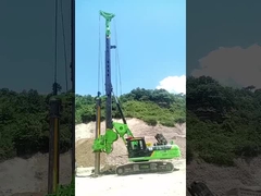 Pilha hidráulica Rig Foundation Drilling Machine With CAT Chassis do eixo helicoidal de KR220C
