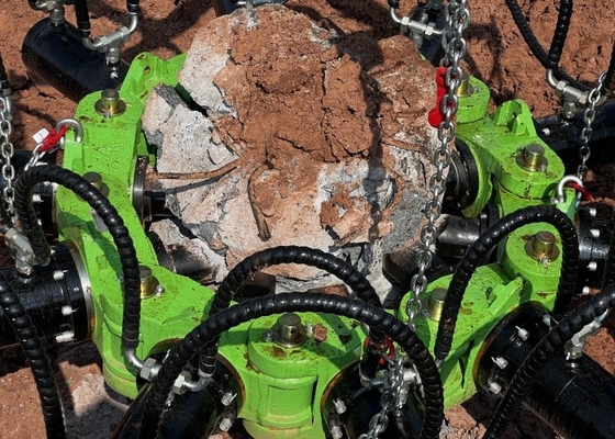 do disjuntor hidráulico da rocha do cortador da pilha de 1800mm máquina de corte concreta da pilha