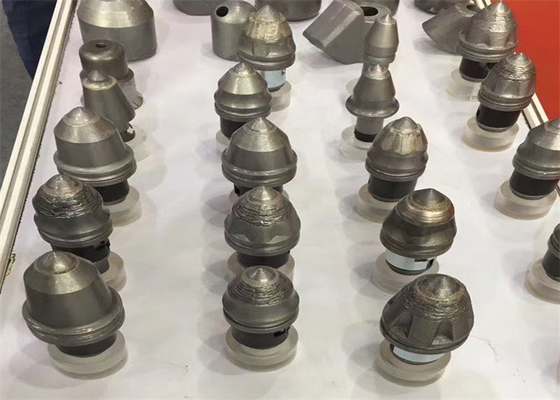 Cubeta da rocha da máquina escavadora 19mm dos dentes da rocha do eixo helicoidal com as ferramentas de perfuração dos dentes