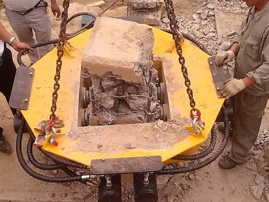 Máquina escavadora Pile Head Cutting 600mm Dia Round Concrete Cutter Machine