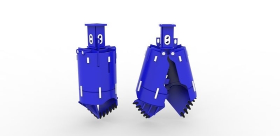 Broca Rig Bucket Teeth Two Flap da maquinaria da pilha 1200mm
