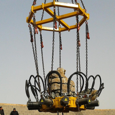 Cabeça Redonda Hidráulica Quebra-Estacas Escavadeira Máquina de Corte a Martelo