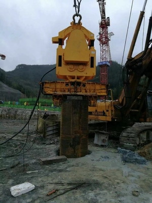Equipamento de construção diesel conduzido elétrico 1050 R/Min hidráulicos do martelo de pilha do Vibro