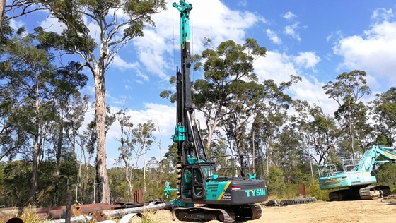 Equipamento de perfuração giratória espiral longo hidráulico CFA do eixo helicoidal KR80M Pile Driving Rigs 140KN