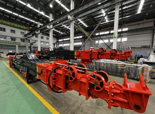 A máquina escavadora fácil Boom Long Reach do conjunto arma a montagem longa de alcance fácil da parede do punho