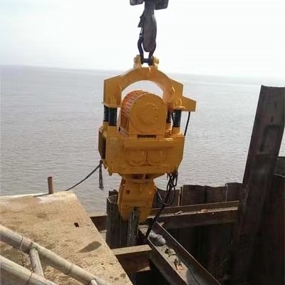 Equipamento de empilhamento de alta eficiência 60kw guindaste elétrico Vibro Martelar de pilha para pilha de folhas