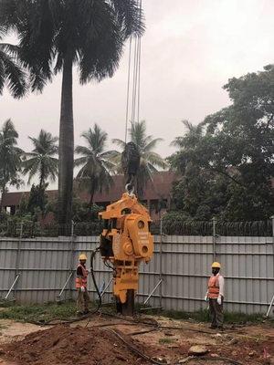 Equipamento de condução de pilhas Frequência variável de folha Pilhas de pilhas motor eléctrico Vibro martelo