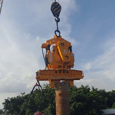 Equipamento de condução de pilhas de alto desempenho Pile Hammer 120Kw Electric Vibro Hammer para pilha de carcaça de aço