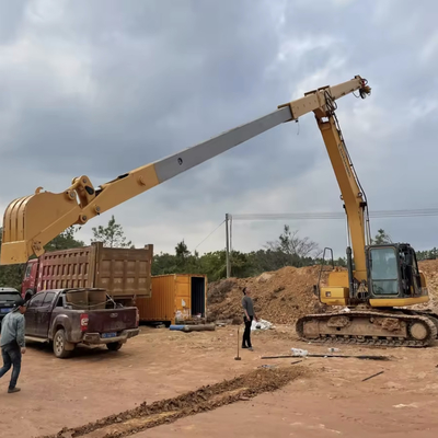 Peças de escavadeira KM150 Clamshell Braço telescópico de longo alcance com profundidade 15m