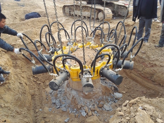 Máquina hidráulica de corte de pilhas de concreto