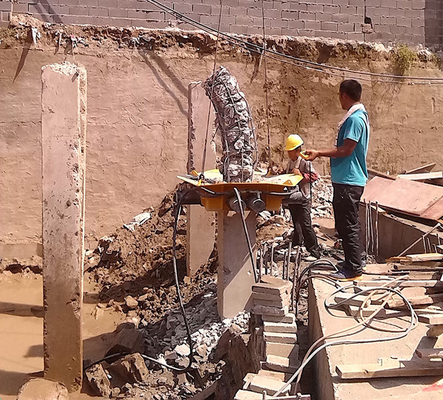 Máquina de corte de cabeça de pilha quadrada hidráulica de 600 mm