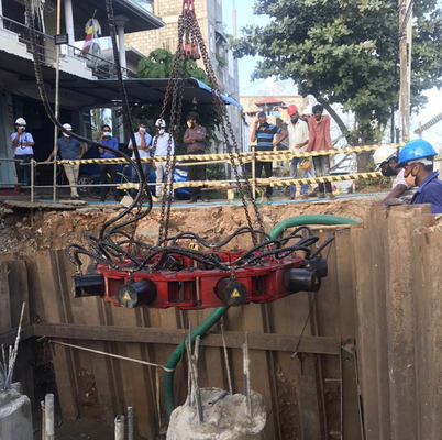 Máquina de quebra de pilhas de concreto redondo