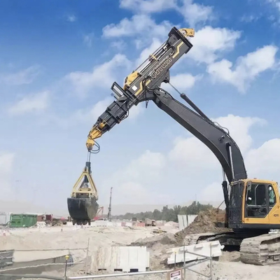 Excavadora de trabalho subterrâneo Boom telescópico para escavadoras de rodas