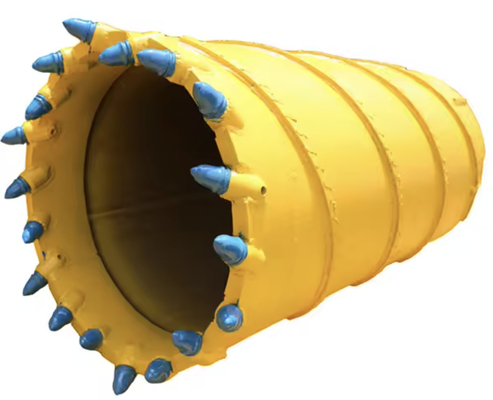 Barril de núcleo com dentes de bala