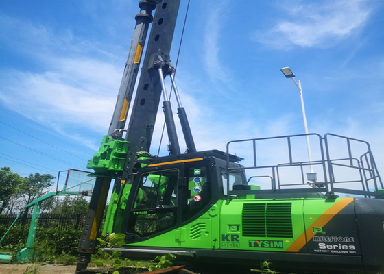 máquina de furo giratório hidráulica Mini Excavator Sheet Pile Driver da construção 90kNm