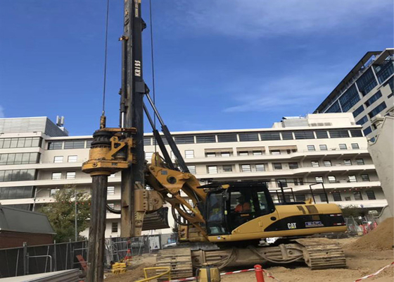 perfuração giratória Rig Borehole Hydraulic de Mat Machine For Piling Mini da esteira rolante de 125kNm 43m