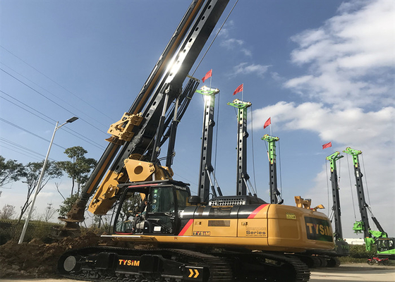 80m/Min Crawler Soil Hydraulic Crawler que fura Rig Pile Driving Machine 165KNm