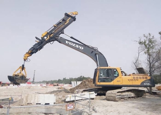 máquina escavadora Telescopic Boom da parte superior de 1600kg Mini Excavator Long Reach Attachment