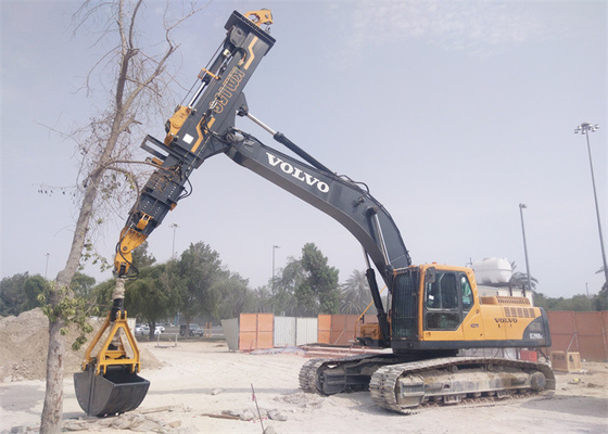 0.3m3 a máquina escavadora Boom Clamshell Telescopic arma a máquina escavadora ISO9001 da garra KM150