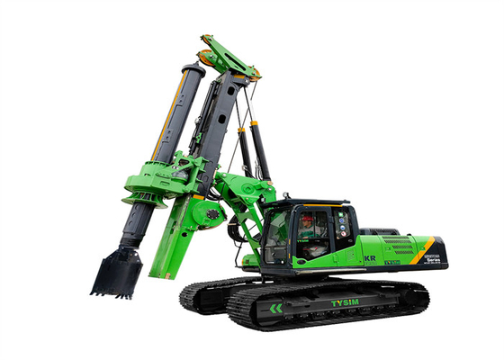 broca hidráulica Rig Mechanical de 2.8Km/H 3.8L 125KN/M Rotary Drilling Rig