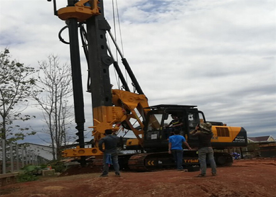 Máquina giratória da condução de pilha da máquina hidráulica giratória da broca da esteira rolante 34.3MPa de 750mm