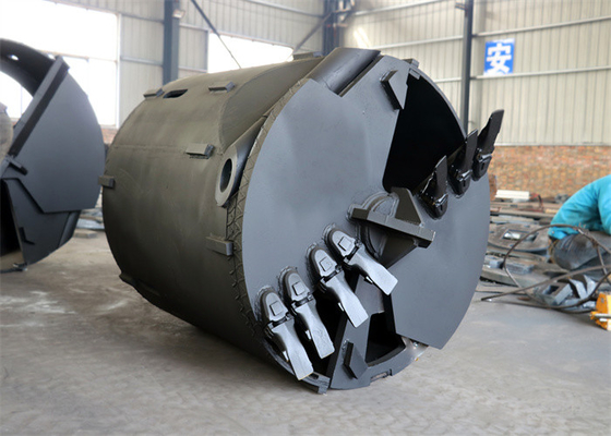 Empilhando o OEM da cubeta da perfuração da máquina de Rig Mini Excavator Rock Bucket Drilling