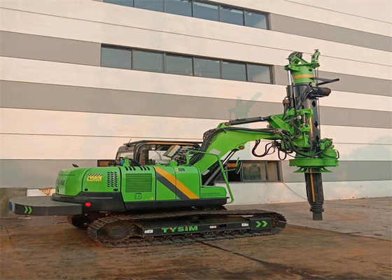 equipamentos Mesin Bor Sumur Hidrolik de Attachment Civil Construction do motorista de pilha de 50kNm 34.3mpa